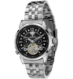 Louis XVI ATHOS Largent Noir Sapphire Mechanical Automatic Watch