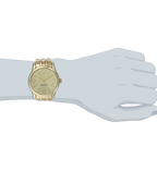 Nine West Womens NW 1578CHGB Champagne Dial Gold-Tone Bracelet Watch